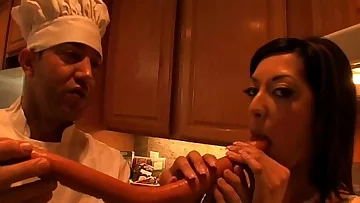 Teen Sucks Sizzling Sausage&excl;&excl;