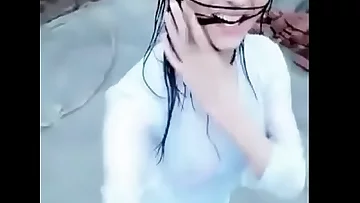 Hot Bangla Big Boobs in rain