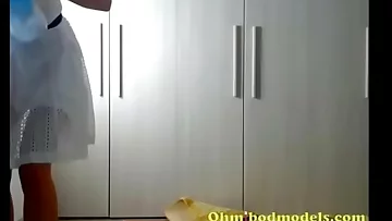 Sexy Indian Girl Fucking Herself and Squirting on the Floor&period;