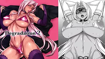 MyDoujinShop - Ingrid Strips For a Room Full of Random Horny Men ~ Degradation 2 Makai(Hell) Kishi Lilith Black Hentai Comic