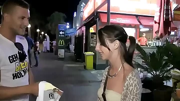 slut gets facial and ask random guy for tissue
