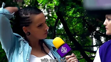 BUMS BESUCH - Voluptuous German camgirl Jolee Love fucks random amateur guy