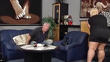 BBW german fat blonde