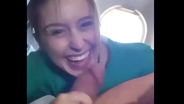 Sat Next To Random Girl On The Plane She Sucked My Cock