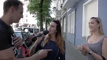 HITZEFREI Cute blonde finds random guy on street