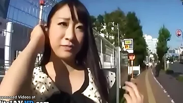 Japanese random teen asked to fuck in hotel