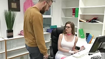 Gorgeous Office Whore Gets Destroyed By Random Guy Off the Internet
