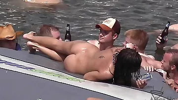 hot girls letting random guys take turns licking pussy in public