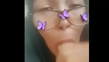 Slut sucked my dick for The Snap