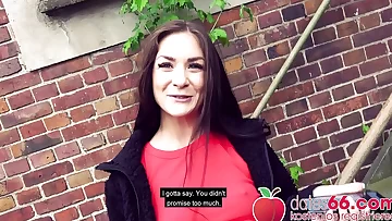 POV PICKUPS тЦ║ German Brunette Fucked In Car (PUBLIC) тЧД LULLU GUN