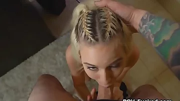 Sexting leads to fun with a big white cock