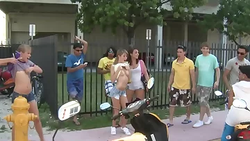 COLLEGE RULES - Young Students On Spring Break, Getting Naked In Public
