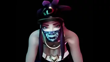KDA Akali Rides a Monster