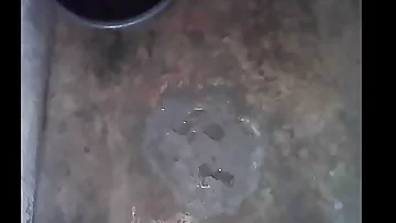 my sister taking bath 2