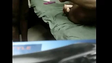 Tamil wife play with two cock