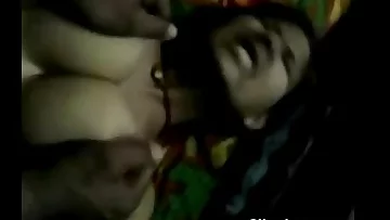 Beautiful Indian desi Meera getting her boobs squeezed and massaged