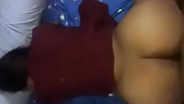 Big ass south Indian aunty fucked with loud moaning