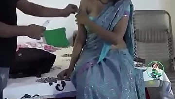 Hot Indian Bhabhi romance With Doctor at Home