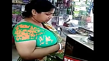 Huge Milk tankers of Indian aunty