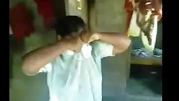 Horny Indian woman caught with lover