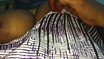 desi indian tamil aunty telugu aunty kannada aunty malayalam aunty hindi bhabhi horny cheating wife vanitha wearing  nighty showing big boobs and shaved pussy lips press hard boobs press nip rubbing pussy masturbation