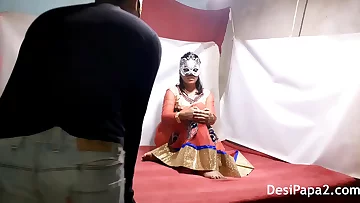 Indian Bhabhi In Traditional Outfits Having Rough Hard Risky Sex With Her Devar