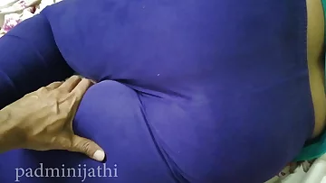 Call girl tempting with back