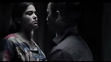 Boobs press by waiter