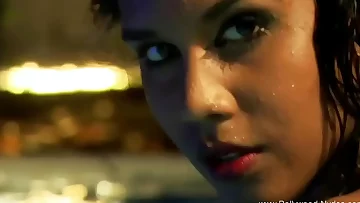 Indian Woman Using Her Natural Beauty Doing Fun Alone