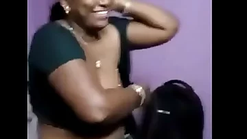 very shy tamil aunty stripping infront of neighbor guy