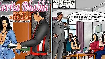 Savita Bhabhi Episode 78 - Pizza Delivery – Extra Sausage !!!