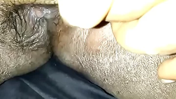 Indian girl playing with her pussy