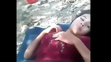 Desi teen outdoor on