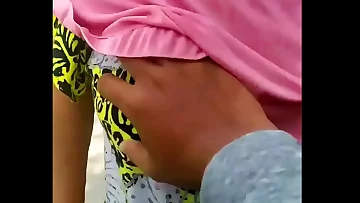 Non Nude Bangladeshi Maid Aunty Let Young Boy Touch Boobs for Money