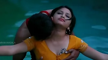 Hot Mamatha romance with boy friend in swimming pool-1