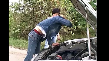 Granny Fucks The Guy Who Fixed Her Car
