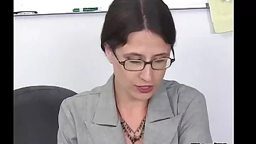 Mature Lena Ramone hairy pussy and Siiick Facial